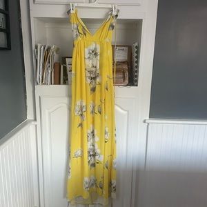 Yellow Long summer dress